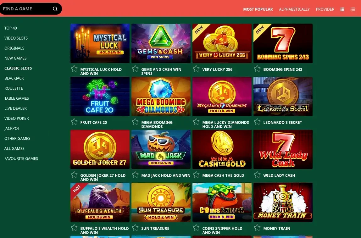 Интерфейс казино 888старз